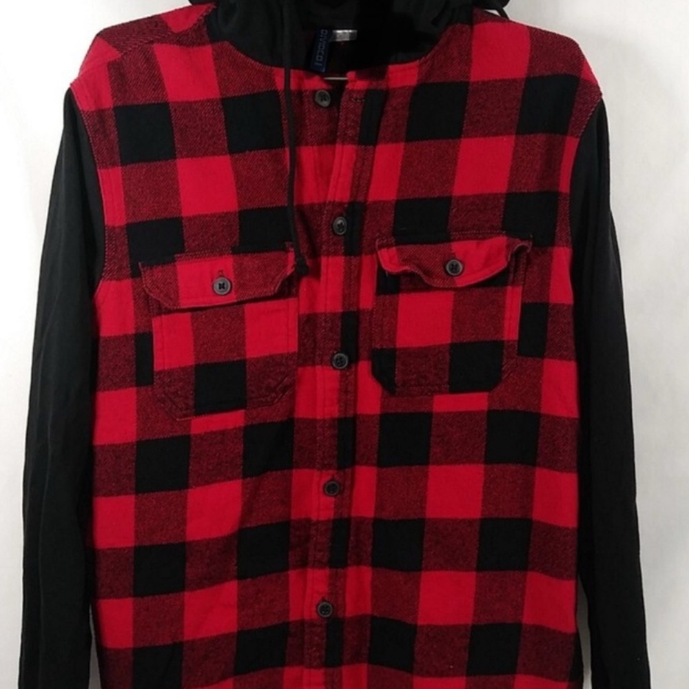 Carbon Red and Black Plaid Jacket